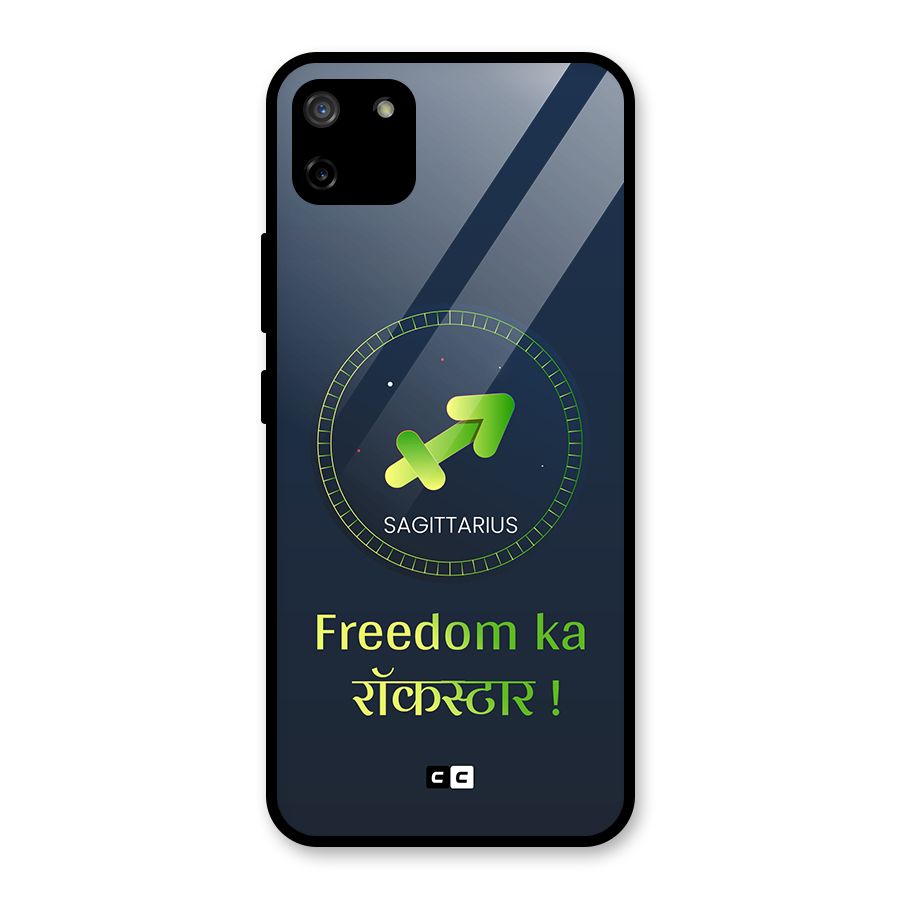 Sagittarius Rockstar Glass Back Case for Realme C11
