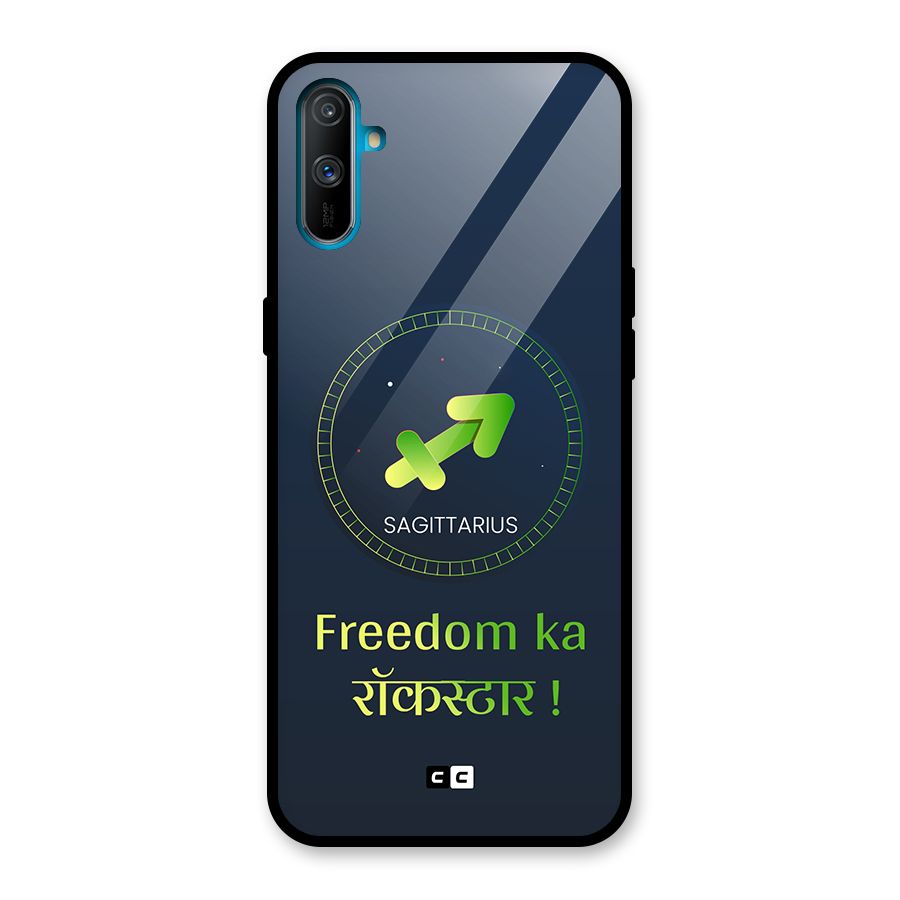 Sagittarius Rockstar Glass Back Case for Realme C3