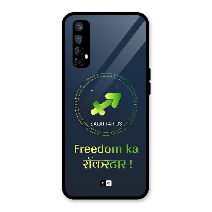 Sagittarius Rockstar Glass Back Case for Realme Narzo 20 Pro