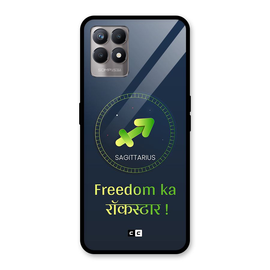 Sagittarius Rockstar Glass Back Case for Realme Narzo 50