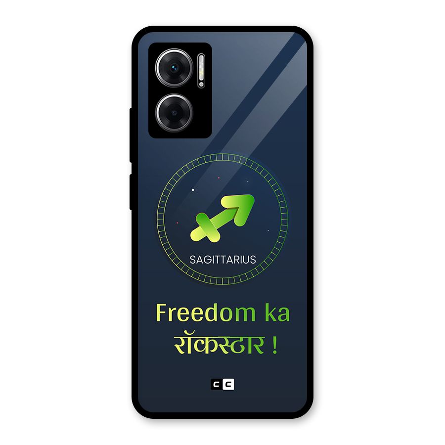 Sagittarius Rockstar Glass Back Case for Redmi 11 Prime 5G