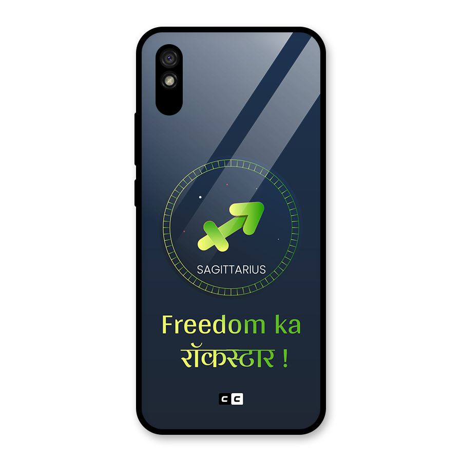 Sagittarius Rockstar Glass Back Case for Redmi 9i