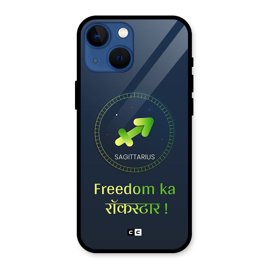 Sagittarius Rockstar Glass Back Case for iPhone 13 Mini