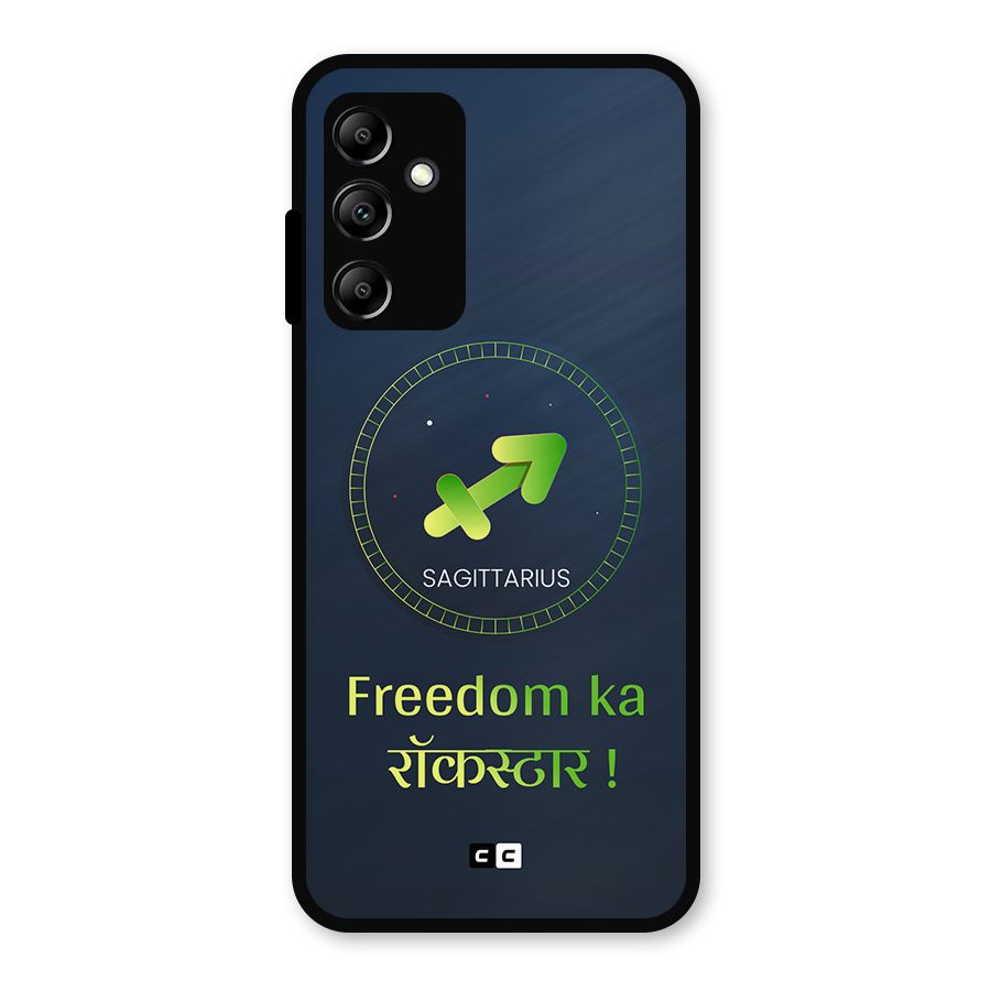 Sagittarius Rockstar Metal Back Case for Galaxy A14 5G