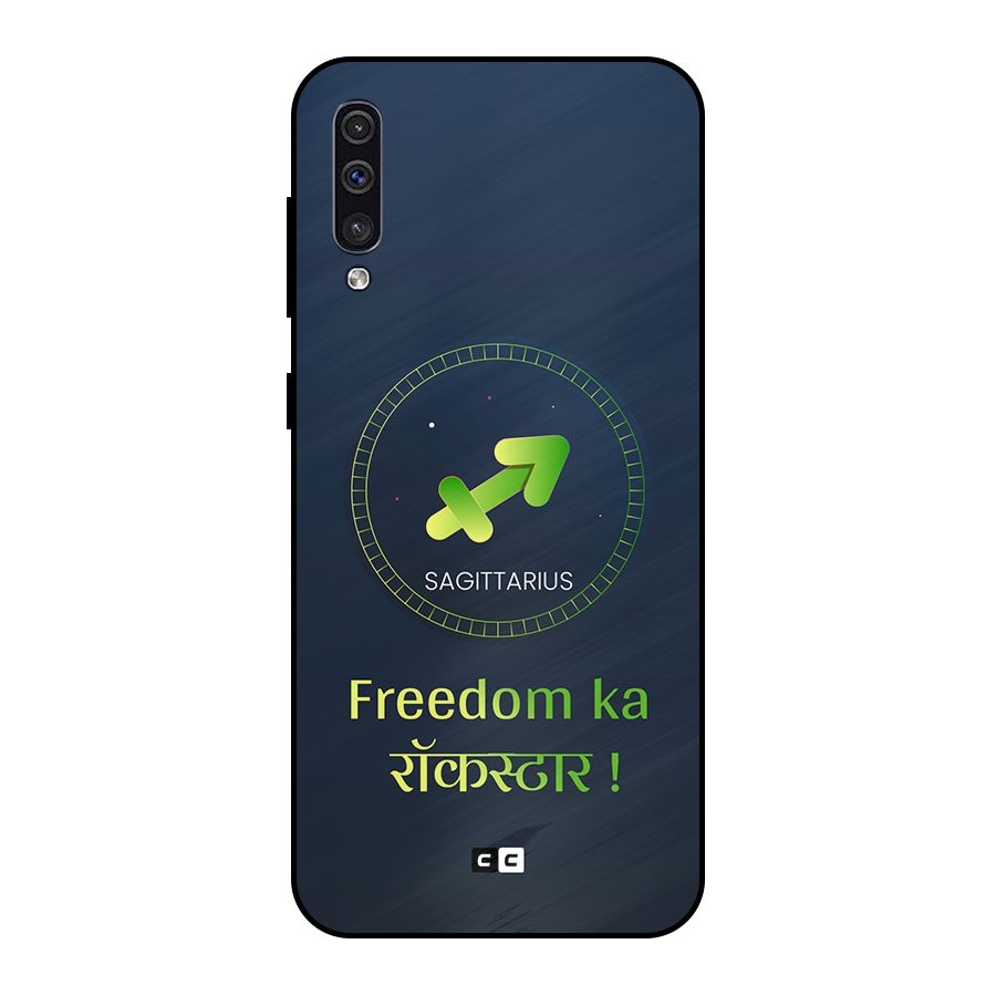 Sagittarius Rockstar Metal Back Case for Galaxy A50s
