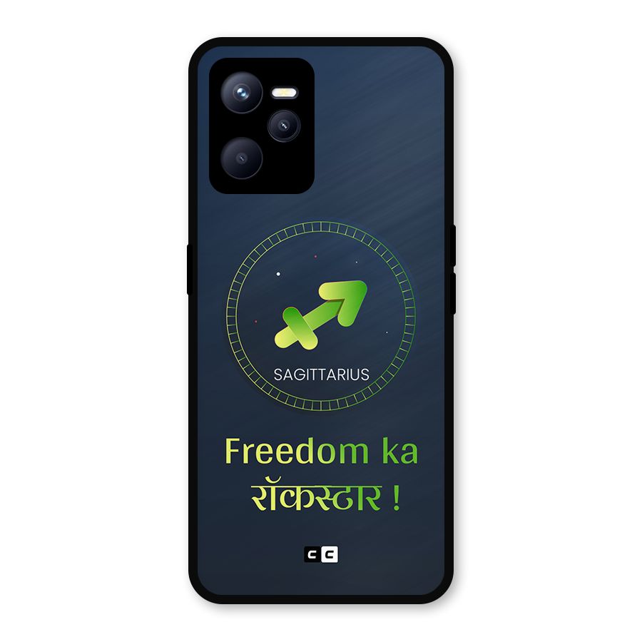 Sagittarius Rockstar Metal Back Case for Realme C35