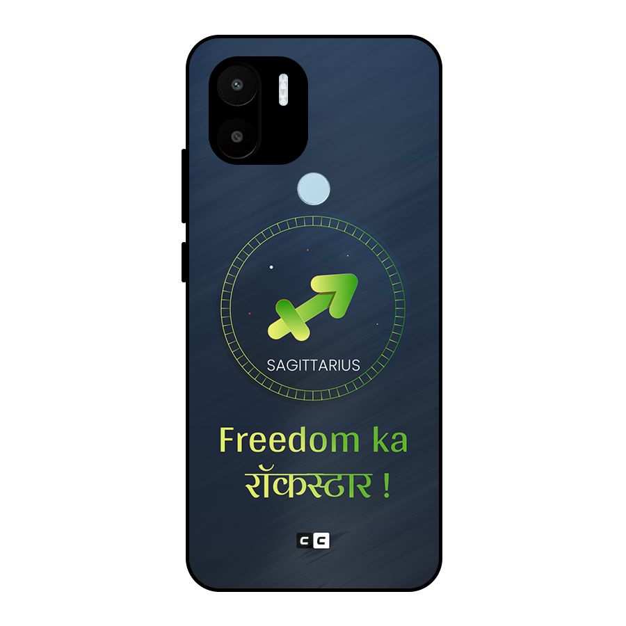 Sagittarius Rockstar Metal Back Case for Redmi A1 Plus