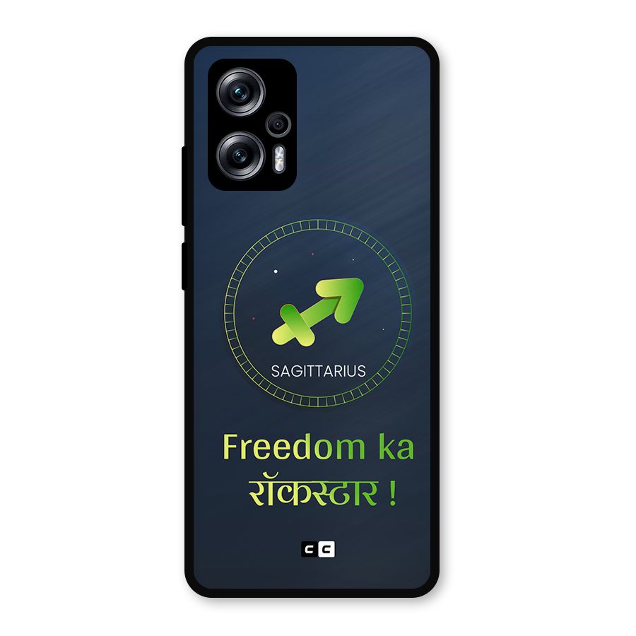 Sagittarius Rockstar Metal Back Case for Redmi K50i