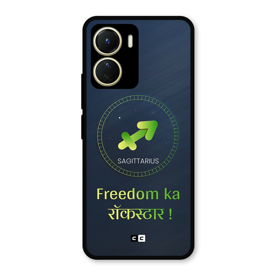 Sagittarius Rockstar Metal Back Case for Vivo T2x