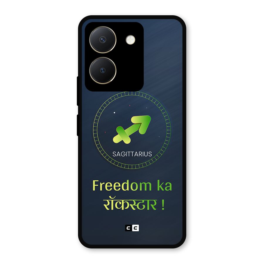 Sagittarius Rockstar Metal Back Case for Vivo Y36