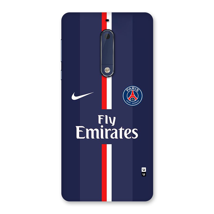 Saint Paris Jersey Back Case for Nokia 5