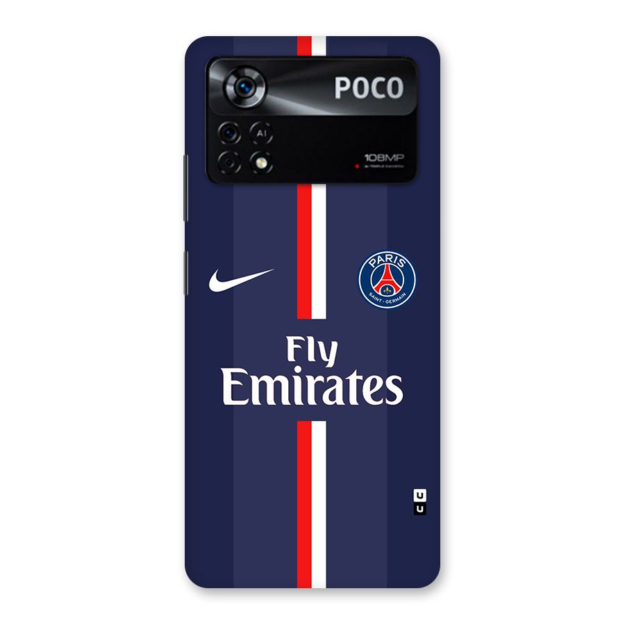 Saint Paris Jersey Back Case for Poco X4 Pro 5G
