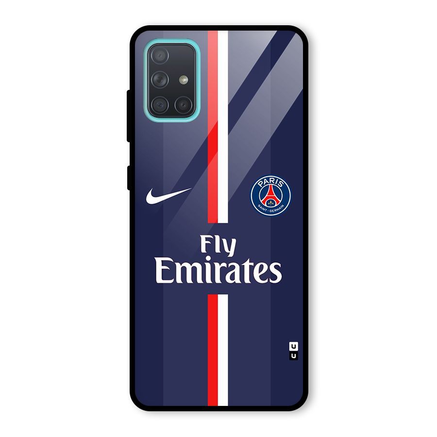 Saint Paris Jersey Glass Back Case for Galaxy A71