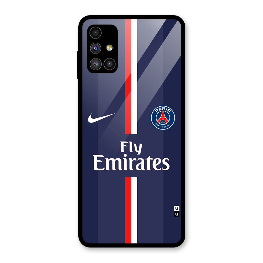Saint Paris Jersey Glass Back Case for Galaxy M51