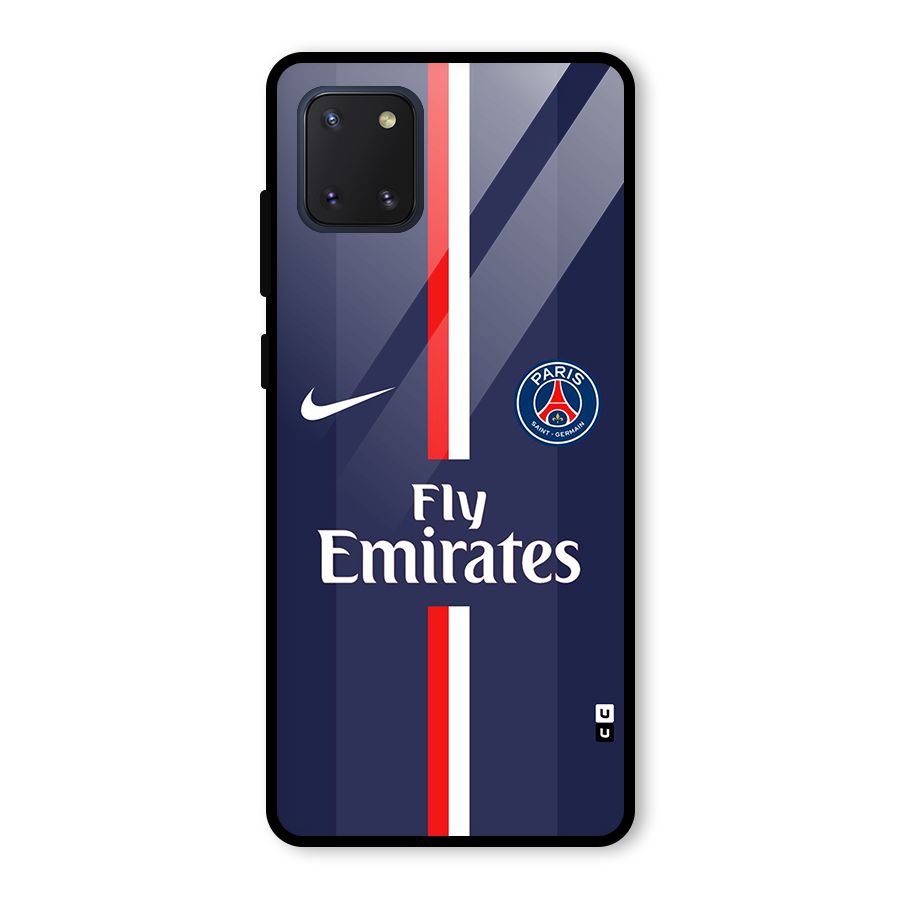 Saint Paris Jersey Glass Back Case for Galaxy Note 10 Lite