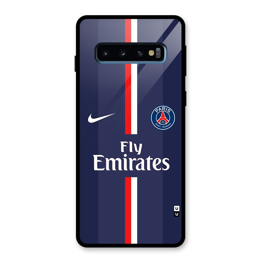 Saint Paris Jersey Glass Back Case for Galaxy S10