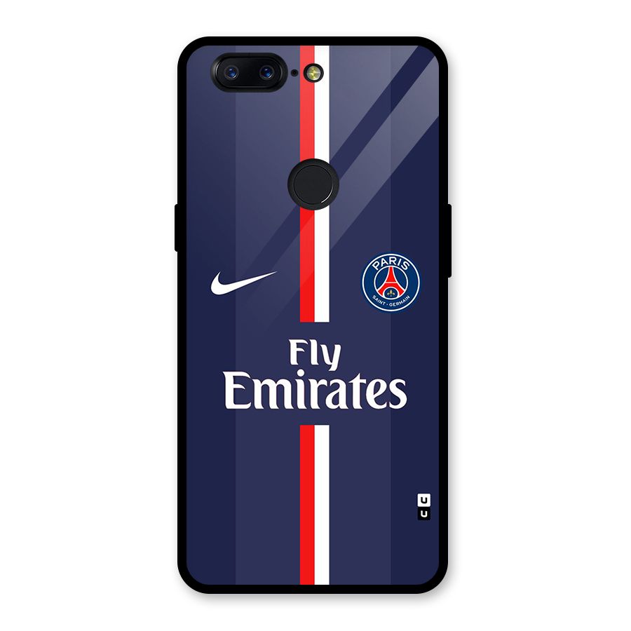 Saint Paris Jersey Glass Back Case for OnePlus 5T