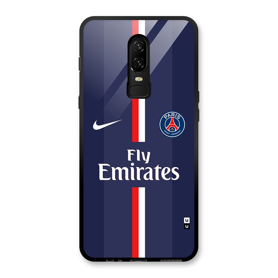 Saint Paris Jersey Glass Back Case for OnePlus 6