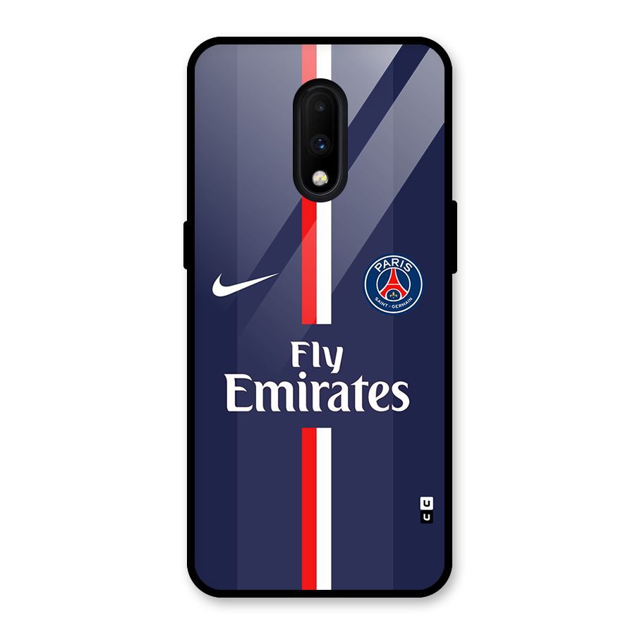 Saint Paris Jersey Glass Back Case for OnePlus 7
