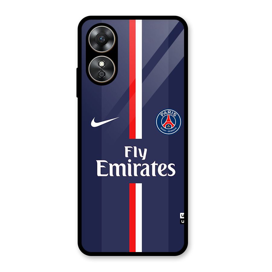 Saint Paris Jersey Glass Back Case for Oppo A17