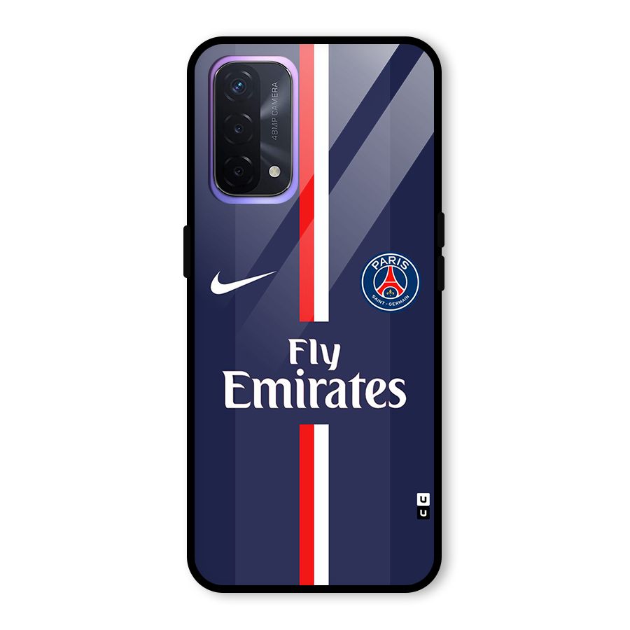Saint Paris Jersey Glass Back Case for Oppo A74 5G