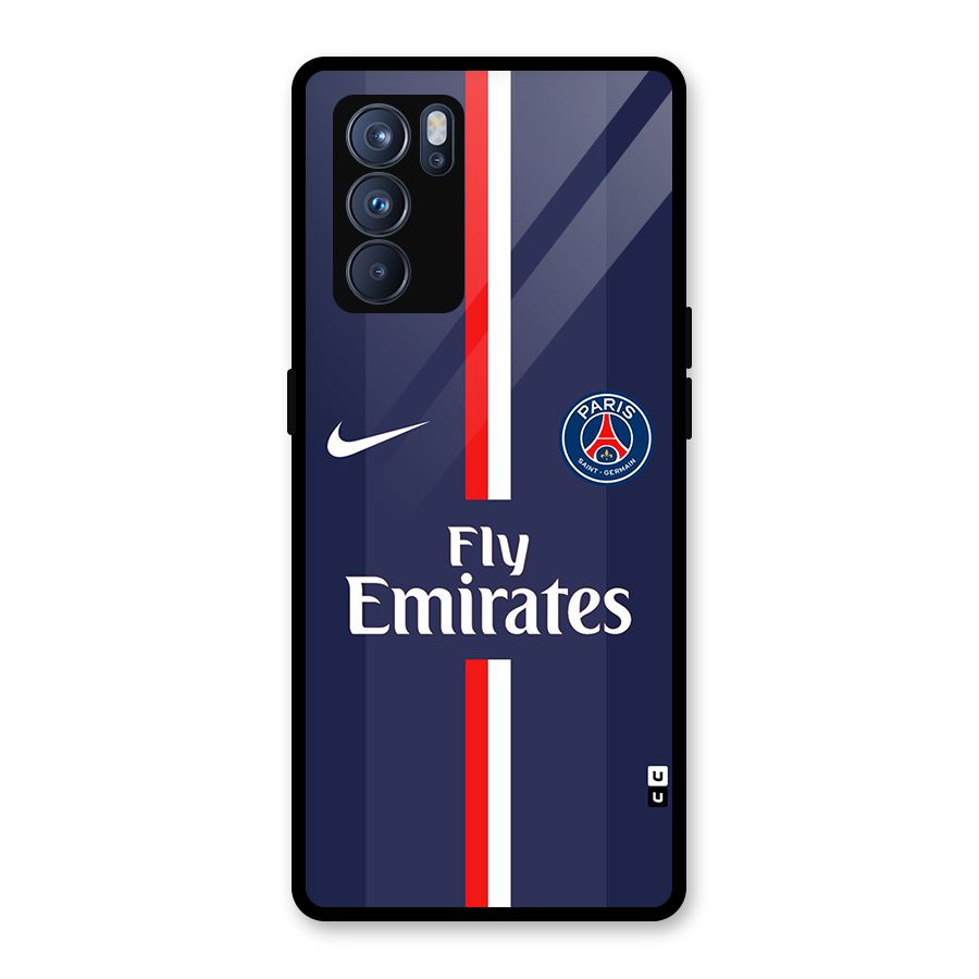 Saint Paris Jersey Glass Back Case for Oppo Reno6 Pro 5G