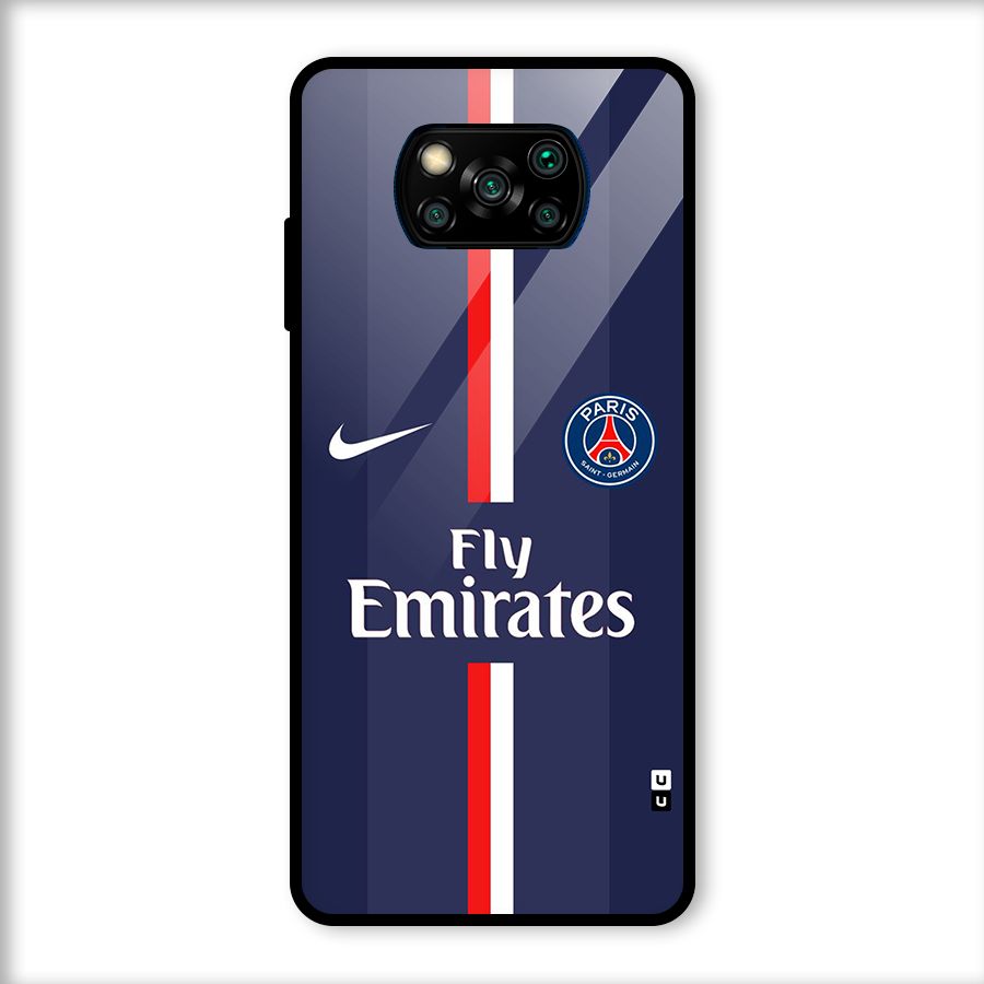 Saint Paris Jersey Glass Back Case for Poco X3