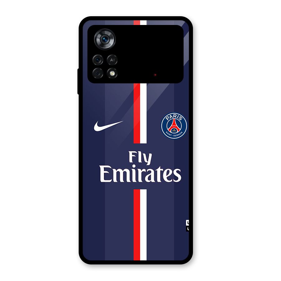Saint Paris Jersey Glass Back Case for Poco X4 Pro 5G