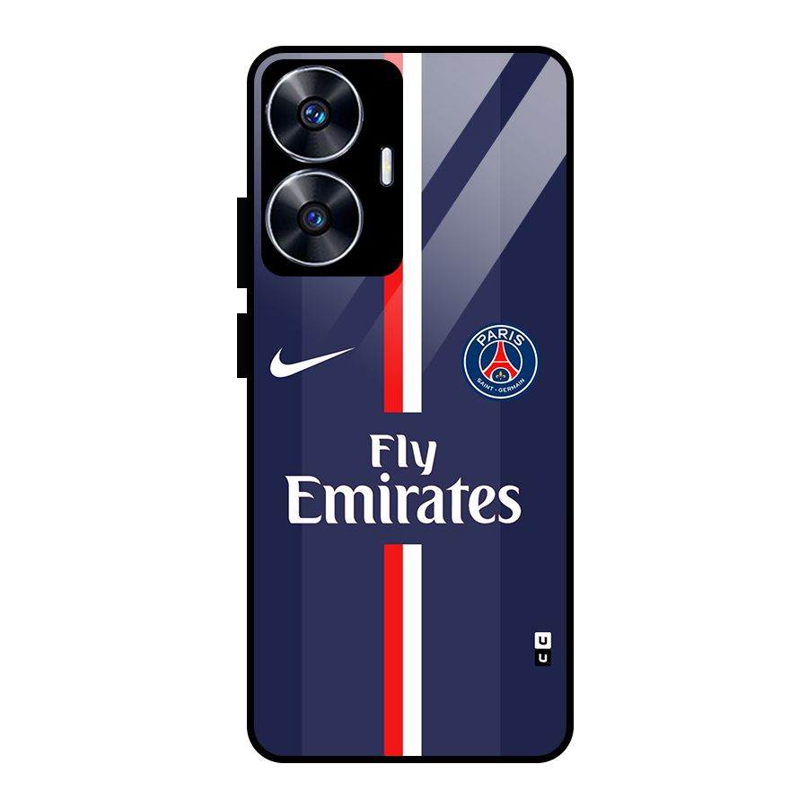 Saint Paris Jersey Glass Back Case for Realme Narzo N55