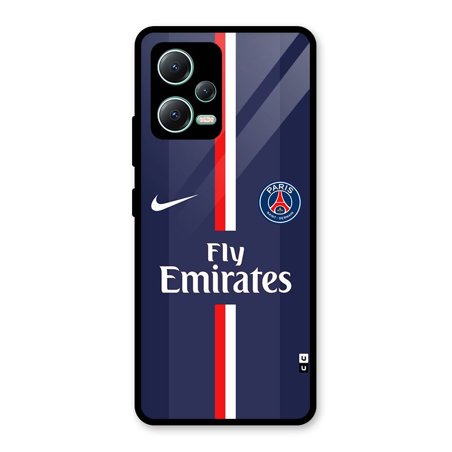 Saint Paris Jersey Glass Back Case for Redmi Note 12 5G