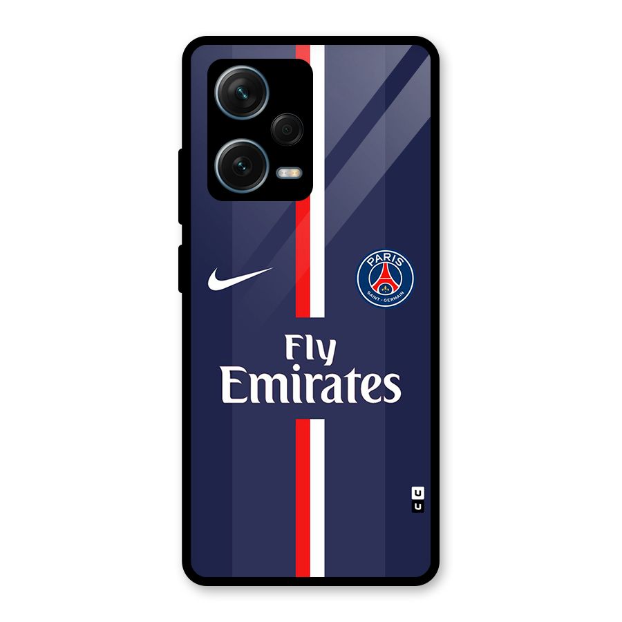 Saint Paris Jersey Glass Back Case for Redmi Note 12 Pro Plus 5G