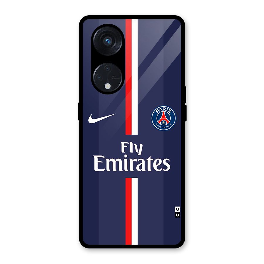Saint Paris Jersey Glass Back Case for Reno8 T 5G