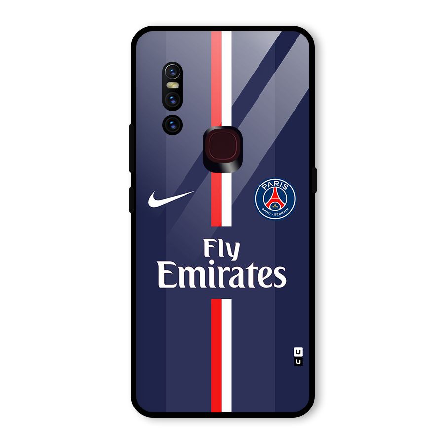 Saint Paris Jersey Glass Back Case for Vivo V15