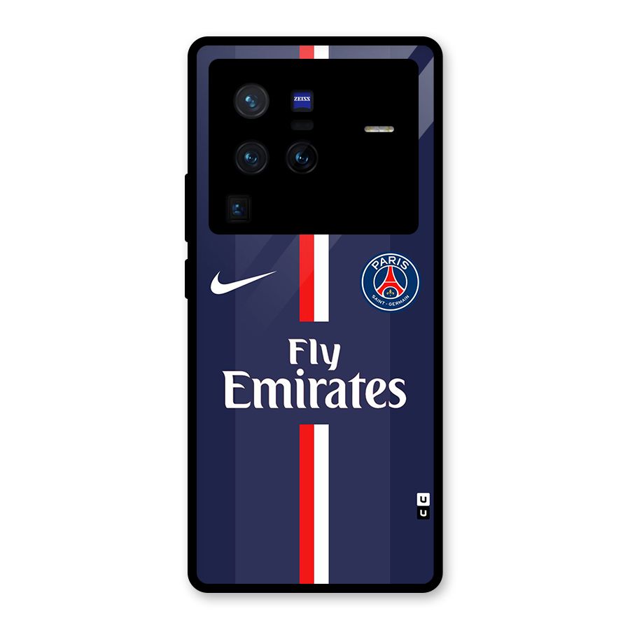 Saint Paris Jersey Glass Back Case for Vivo X80 Pro