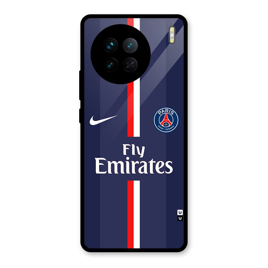Saint Paris Jersey Glass Back Case for Vivo X90