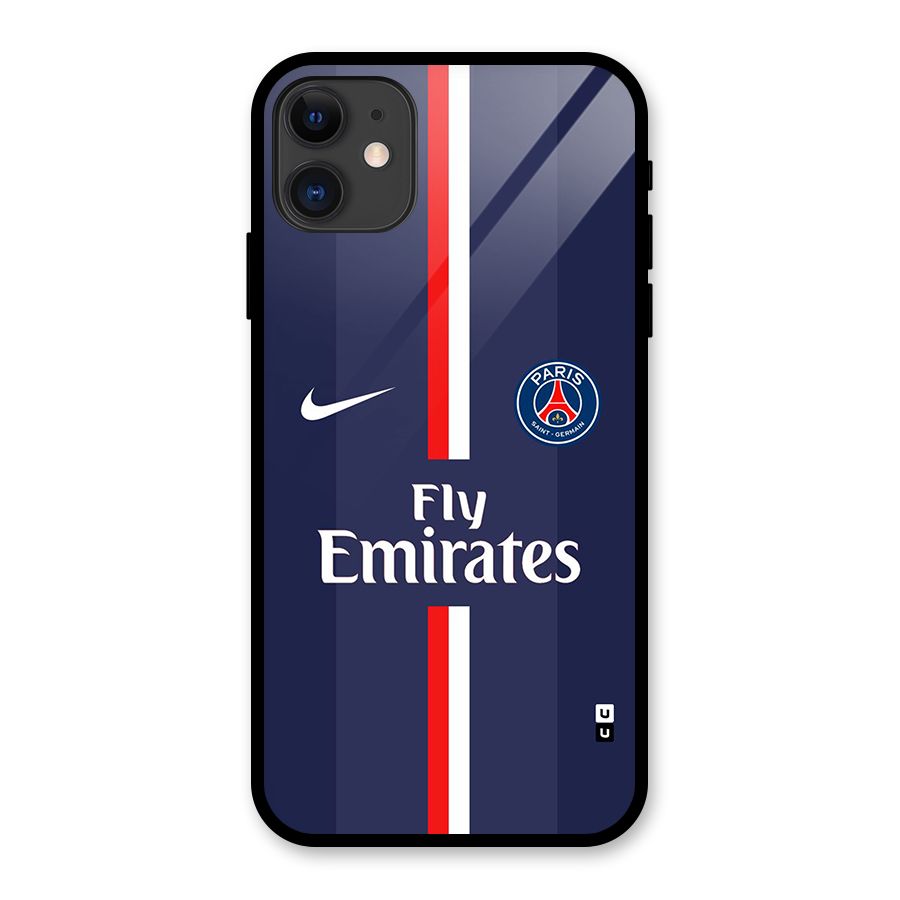 Saint Paris Jersey Glass Back Case for iPhone 11