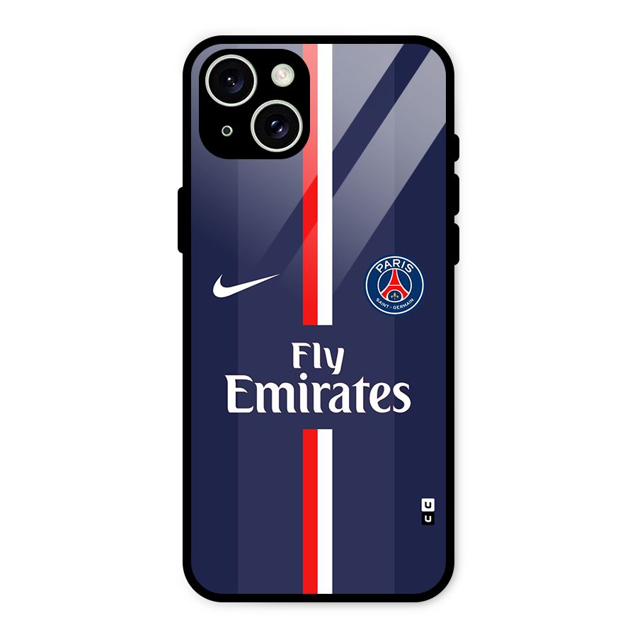 Saint Paris Jersey Glass Back Case for iPhone 15 Plus