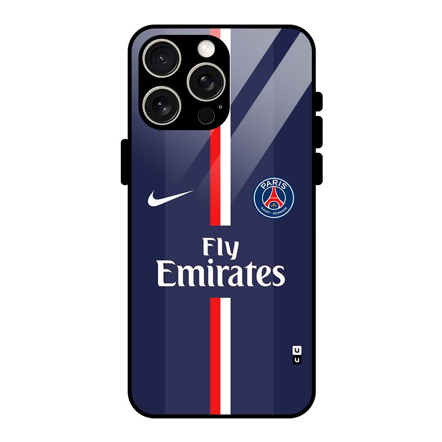 Saint Paris Jersey Glass Back Case for iPhone 15 Pro Max