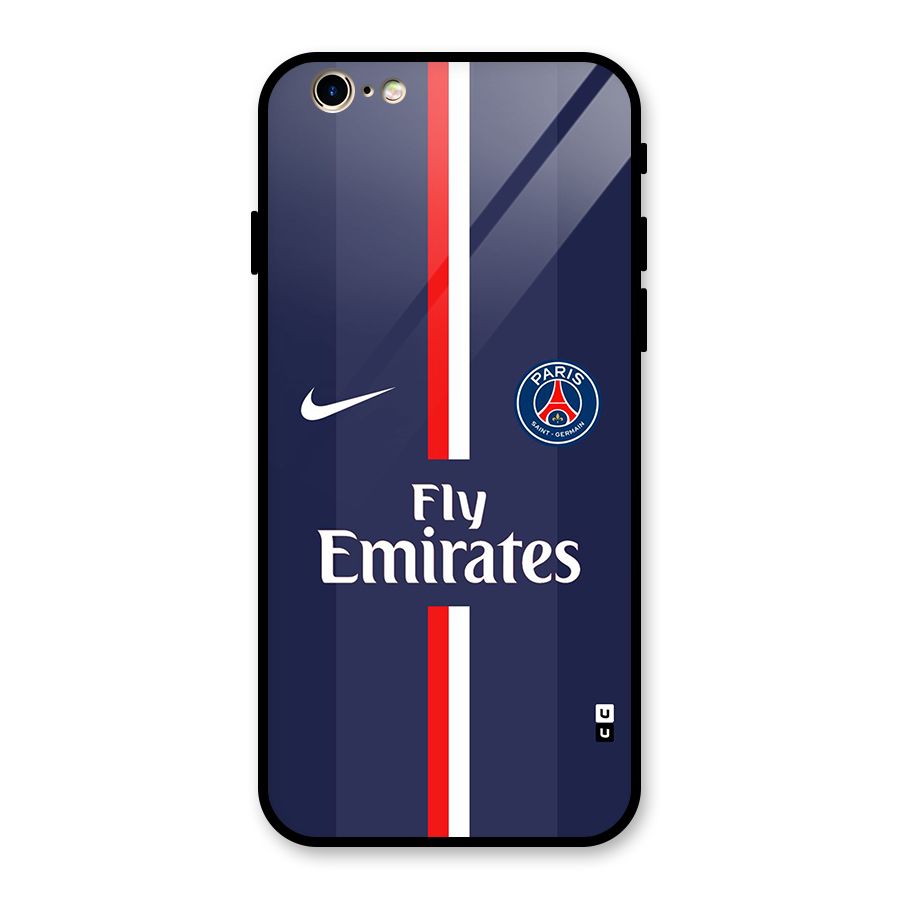 Saint Paris Jersey Glass Back Case for iPhone 6 6S