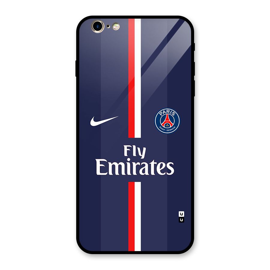 Saint Paris Jersey Glass Back Case for iPhone 6 Plus 6S Plus
