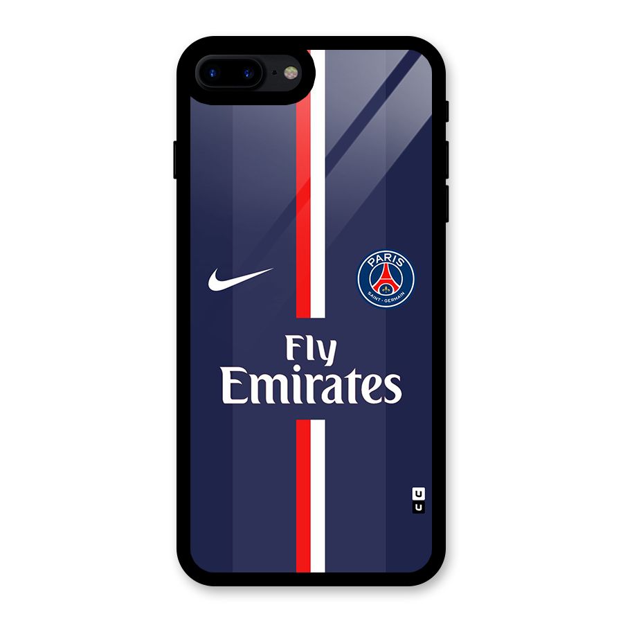 Saint Paris Jersey Glass Back Case for iPhone 8 Plus