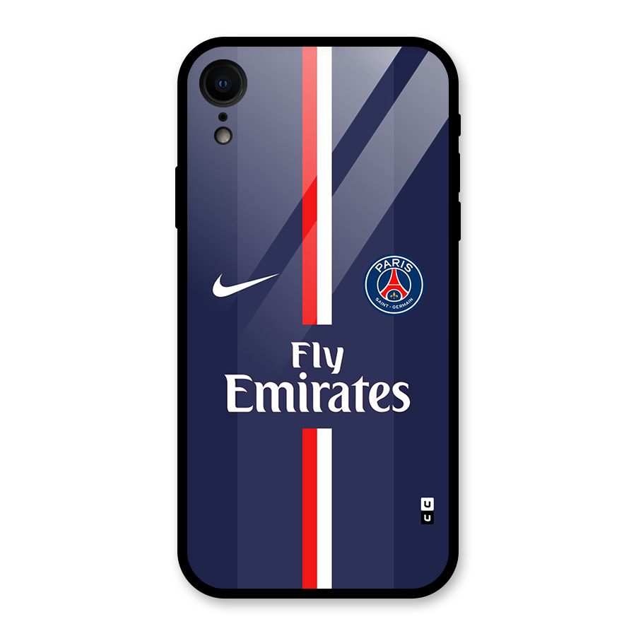 Saint Paris Jersey Glass Back Case for iPhone XR