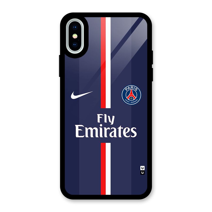 Saint Paris Jersey Glass Back Case for iPhone XS