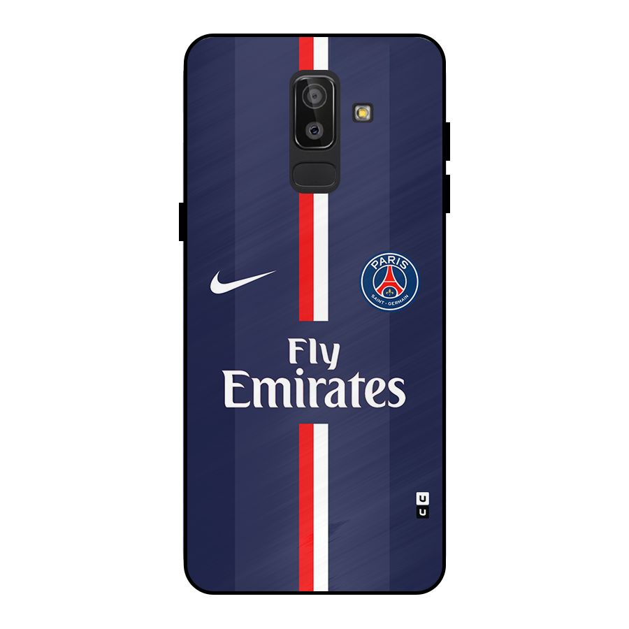 Saint Paris Jersey Metal Back Case for Galaxy J8