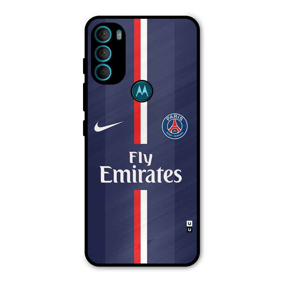 Saint Paris Jersey Metal Back Case for Moto G71 5G
