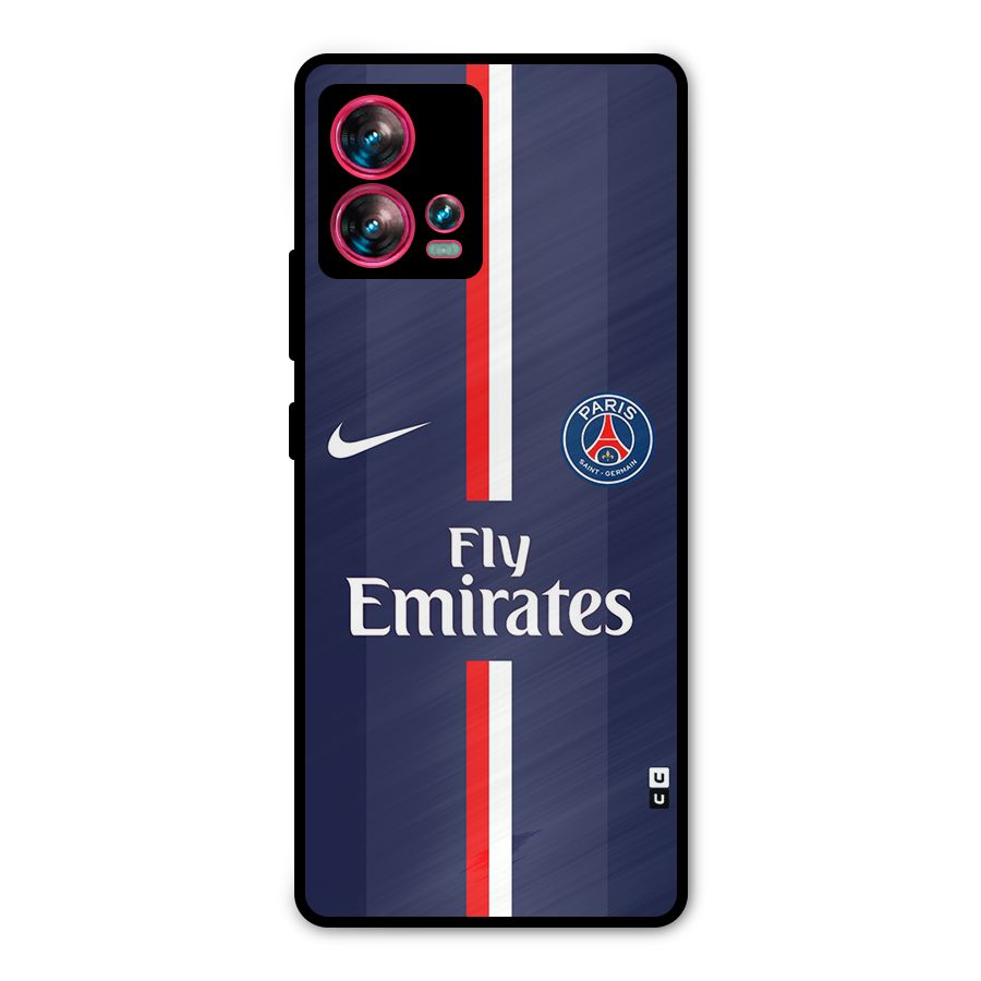 Saint Paris Jersey Metal Back Case for Motorola Edge 30 Fusion