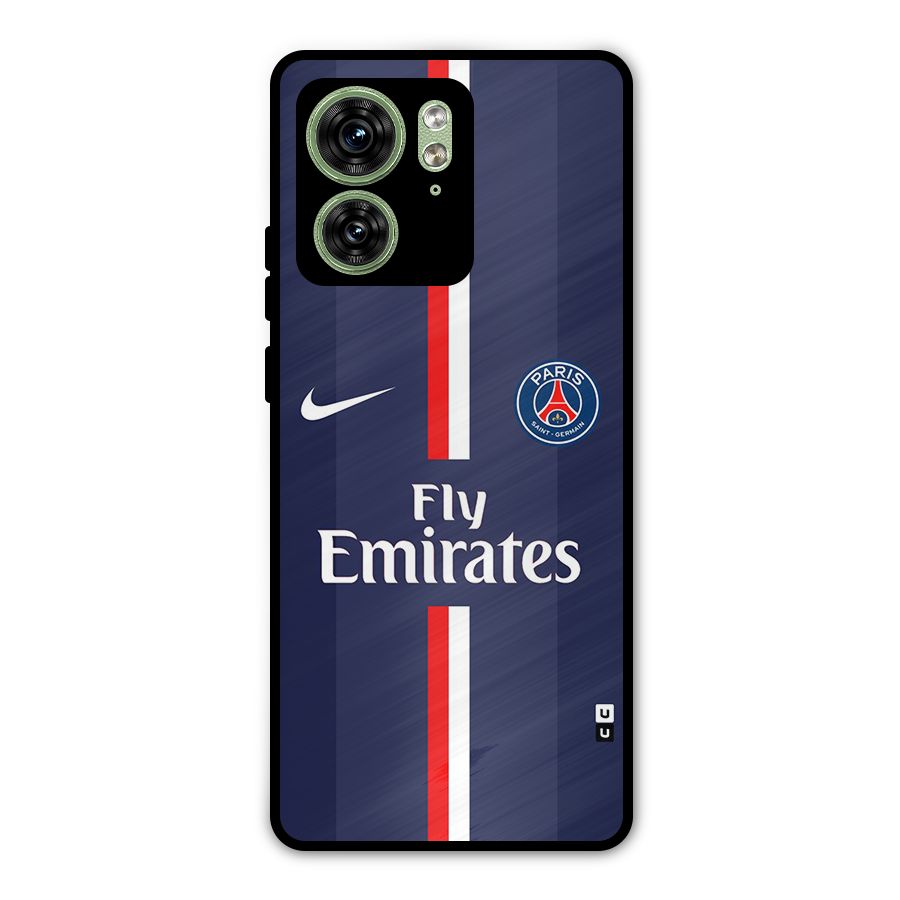 Saint Paris Jersey Metal Back Case for Motorola Edge 40 5G