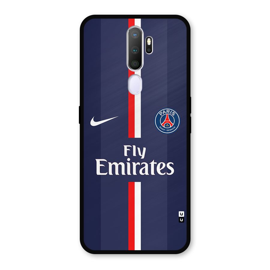 Saint Paris Jersey Metal Back Case for Oppo A9 (2020)