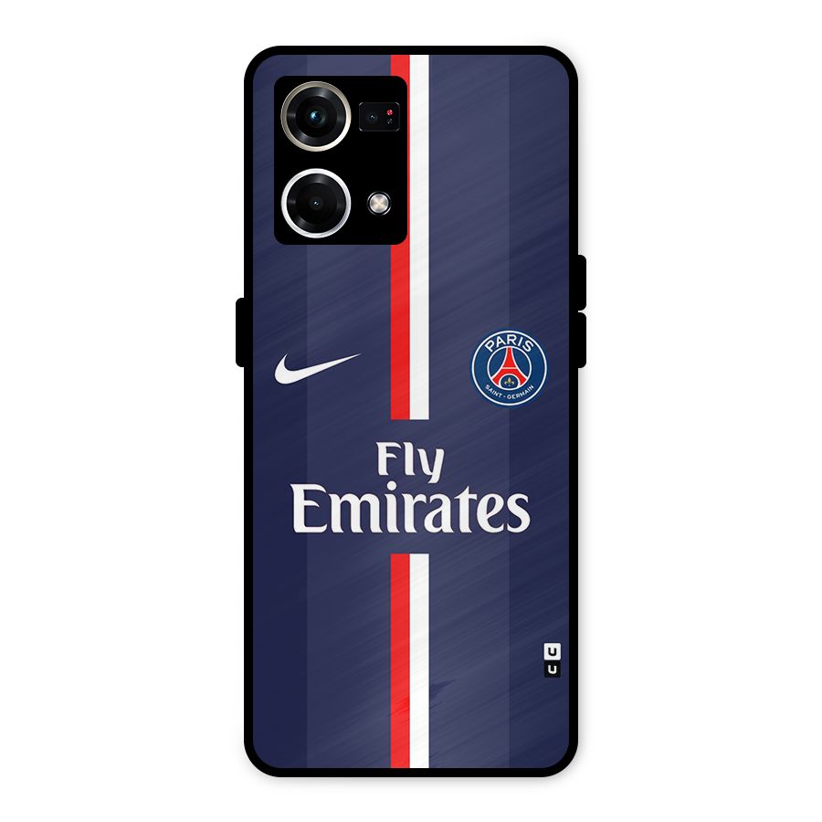 Saint Paris Jersey Metal Back Case for Oppo F21 Pro 4G