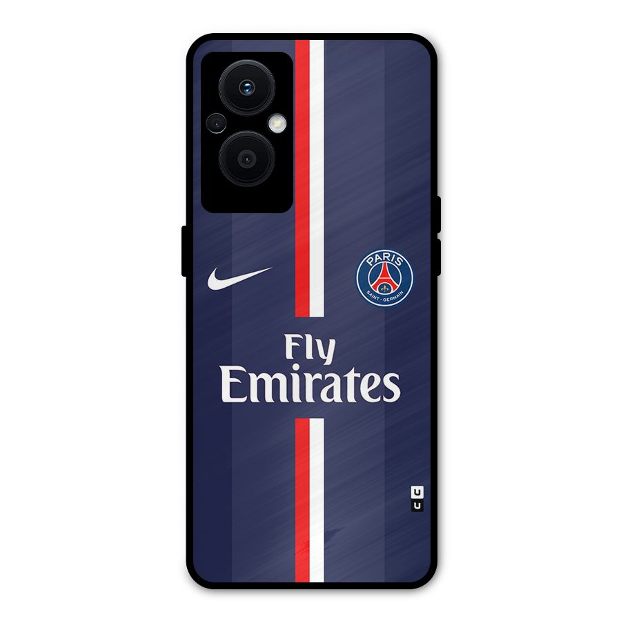 Saint Paris Jersey Metal Back Case for Oppo F21 Pro 5G